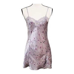 Victoria Secert Floral Lace Lingerie Slip Vintage 1990s Size L